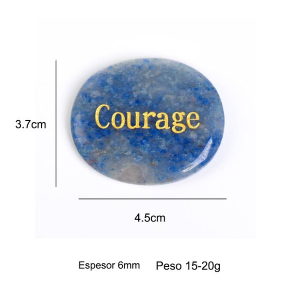 Piedra Para Aliviar el Estrés Cristal Natural Grabado Piedra Energética Meditación