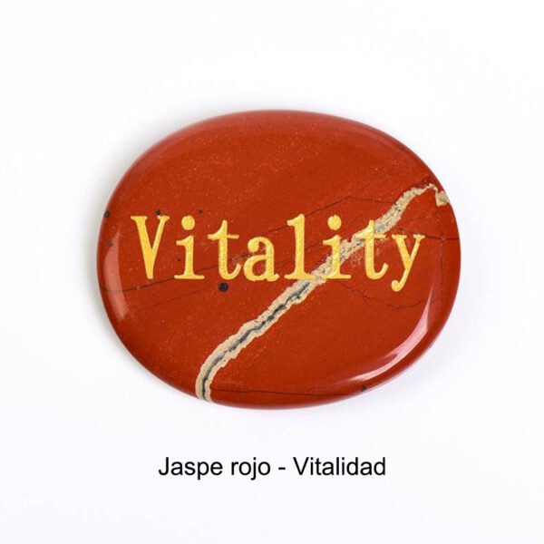 Piedra Para Aliviar el Estrés Cristal Natural Grabado Piedra Energética Meditación