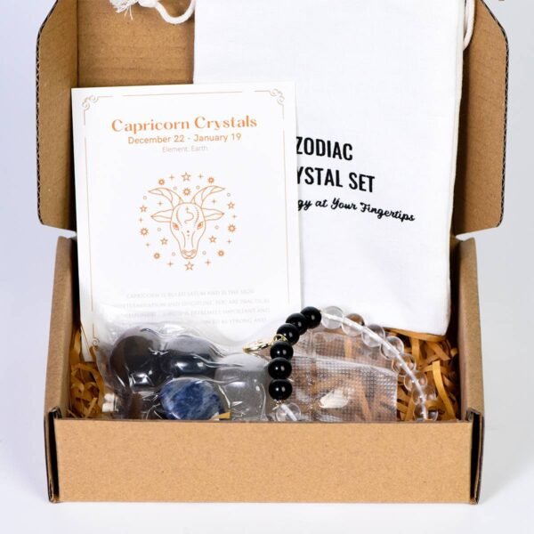 12 Zodiac Signs Healing Stones + Bracelet Sets Raw Crystal Stones Magical Energy Stones Gifts