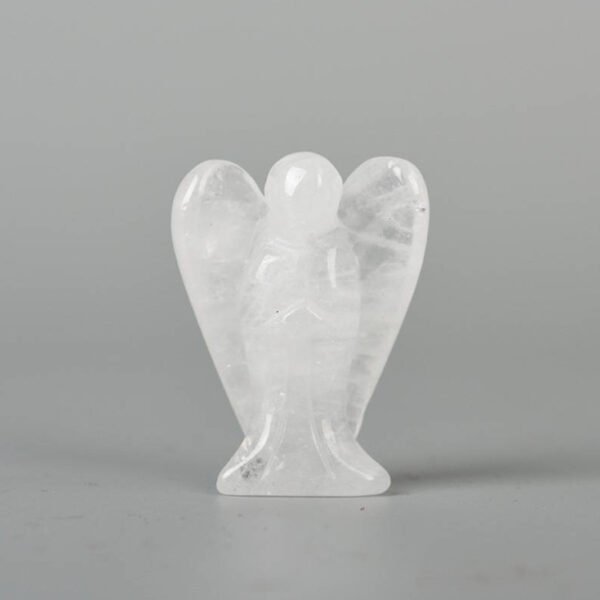 天使雕刻1.5寸6 Ángel Cristal Natural Muebles para el Hogar Cristal de Energía