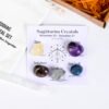 12 signos del zodíaco Piedras Curativas Conjuntos Piedras de Cristal en Bruto Piedras Mágicas Energéticas Regalos Decoraciones de Interior
