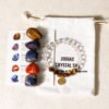 12 Zodiac Signs Healing Stones + Bracelet Sets Raw Crystal Stones Magical Energy Stones Gifts