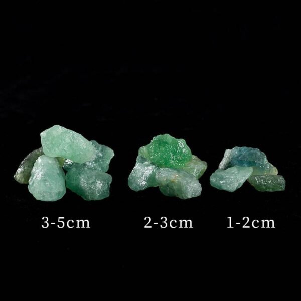 Piedra de Cristal en Bruto Serie Verde Cristal Natural Piedra de Aromaterapia Piedra Curativa