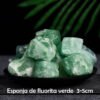 Piedra de Cristal en Bruto Serie Verde Cristal Natural Piedra de Aromaterapia Piedra Curativa