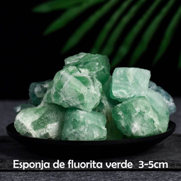 Piedra de Cristal en Bruto Serie Verde Cristal Natural Piedra de Aromaterapia Piedra Curativa
