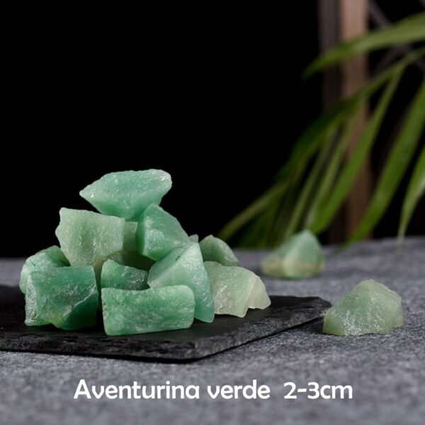 Piedra de Cristal en Bruto Serie Verde Cristal Natural Piedra de Aromaterapia Piedra Curativa