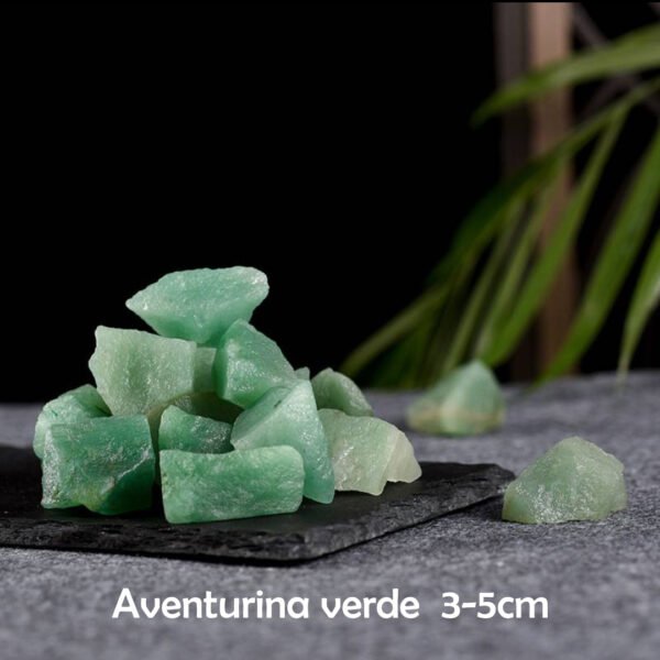 Piedra de Cristal en Bruto Serie Verde Cristal Natural Piedra de Aromaterapia Piedra Curativa