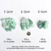 Piedra de Cristal en Bruto Serie Verde Cristal Natural Piedra de Aromaterapia Piedra Curativa