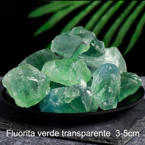 Piedra de Cristal en Bruto Serie Verde Cristal Natural Piedra de Aromaterapia Piedra Curativa