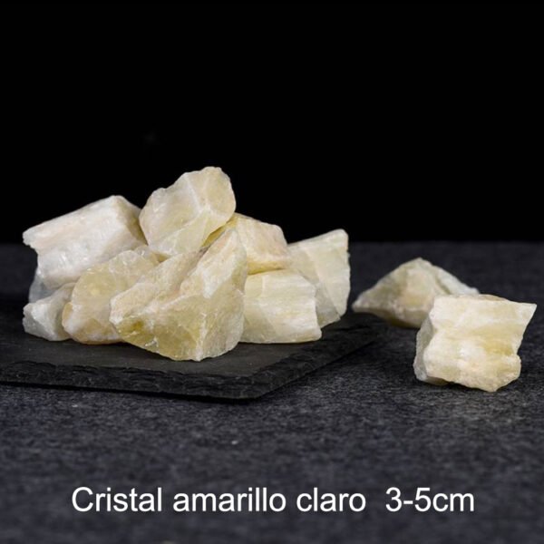Piedra de Cristal en Bruto Serie Amarilla Cristal Natural Piedra de Aromaterapia Piedra Curativa