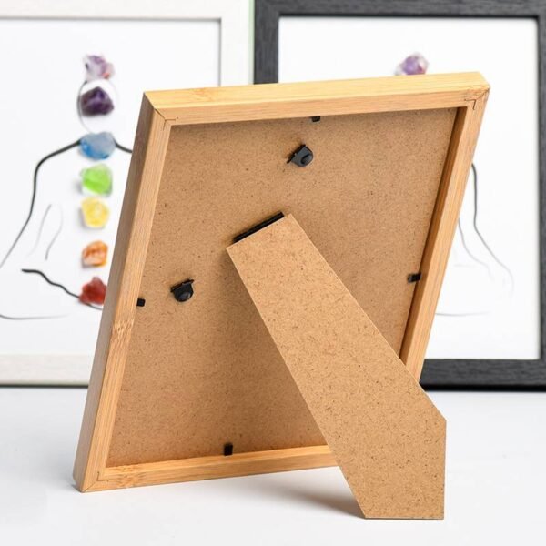 经典原石七脉轮画框3 Classic Rough Stone Frame with Seven Chakras Rough Stone Crystal