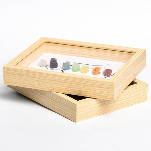 经典原石七脉轮画框灯光款4 Marco Clásico de Piedra en Bruto de Siete Chakras Estilo de Iluminación Piedra en Bruto Cristal