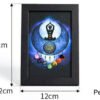 七脉轮水晶石装饰画框原石1 Piedra de Siete Chakras Piedra de Cristal Energética Marco de la Foto Decoraciones de Escritorio Regalo