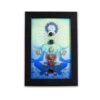 七脉轮水晶石装饰画框原石蓝色2 Piedra de Siete Chakras Piedra de Cristal Energética Marco de la Foto Decoraciones de Escritorio Regalo