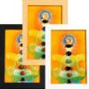 Seven Chakra Stone Energy Crystal Stone Photo Frame Desk Decorations Gift