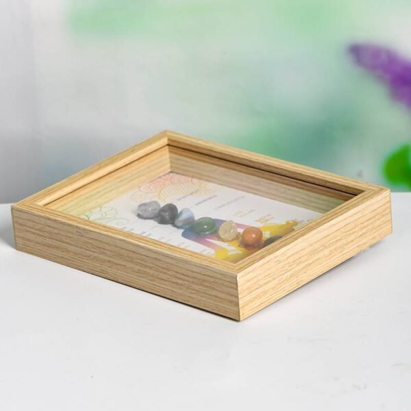 Classic Seven Chakra Stone Frame Lighting Style Crystal Stone Add Meaning Explanation