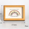 彩虹2水晶石相框原石碎石1 Rainbow II Energy Crystal Stone Photo Frame Desk Decorations Gift