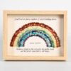 Rainbow Crystal Stone Energy Photo Frame Desk Decorations Gift