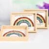 Rainbow Crystal Stone Energy Photo Frame Desk Decorations Gift