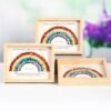 Rainbow Crystal Stone Energy Photo Frame Desk Decorations Gift