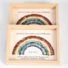 Rainbow Crystal Stone Energy Photo Frame Desk Decorations Gift