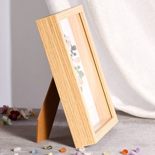 Metatrón Lazo de Alambre Dorado con Tira de Cristal Blanco Cristal Piedra de Cristal Marco de la Foto Regalo