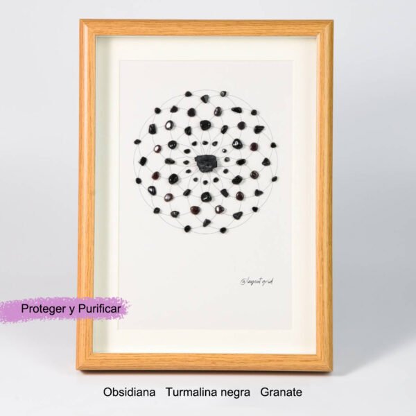 水晶阵网格画相框11 Crystal Matrix Energy Stone Crystal Stone Photo Frame Desk Decorations Gift