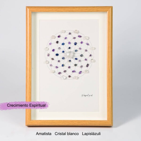 水晶阵网格画相框13 Crystal Matrix Energy Stone Crystal Stone Photo Frame Desk Decorations Gift