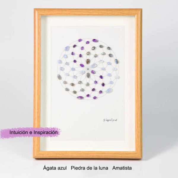 水晶阵网格画相框15 Crystal Matrix Energy Stone Crystal Stone Photo Frame Desk Decorations Gift