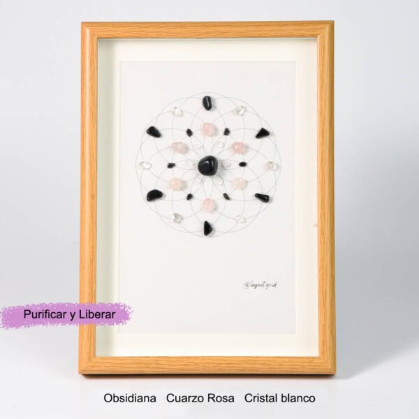 水晶阵网格画相框19 Crystal Matrix Energy Stone Crystal Stone Photo Frame Desk Decorations Gift