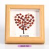 Árbol del Amor Piedra de Cristal Energética Marco de la Foto Decoraciones de Escritorio Regalo