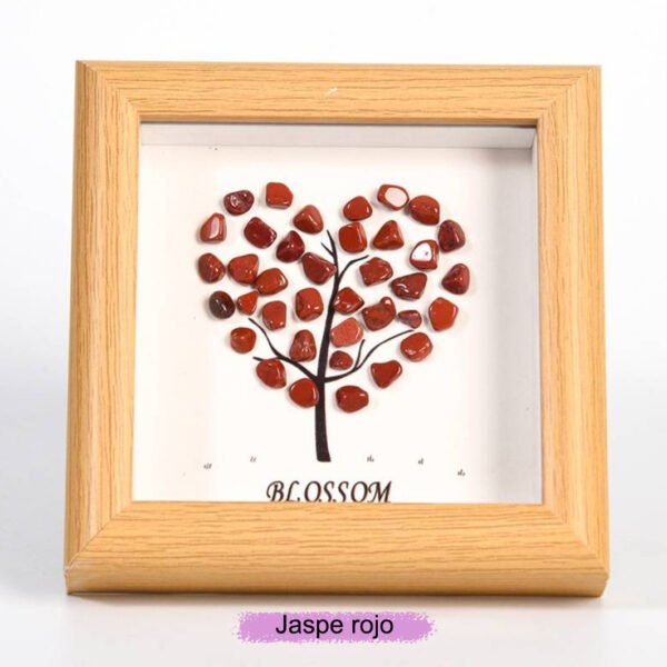 Árbol del Amor Piedra de Cristal Energética Marco de la Foto Decoraciones de Escritorio Regalo