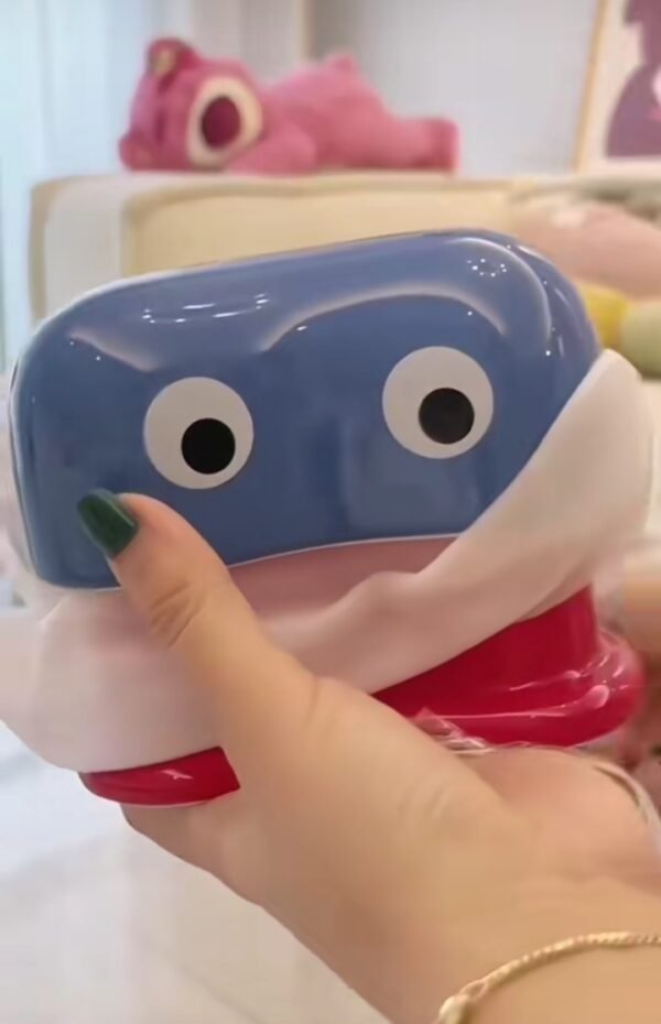 微信图片_20250902161014 Tarro de cerámica con tapa para guardar cosas con forma de ojos grandes