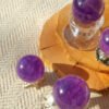 AAA+ Natural Violet Amethyst Sphere High Quality-Purple Crystal Ball-Healing Crystal Ornament-High Vibration Stone-Healing Home Decor Gift for Couples Gift for Friends Gift for Family