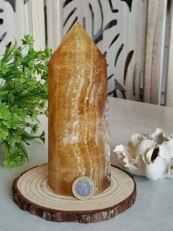 Torre tallada de fluorita dorada 1.1kg Alta calidad con numerosas puntas de cuarzo mica brillantes Regalos para parejas amigo Regalos para la familia