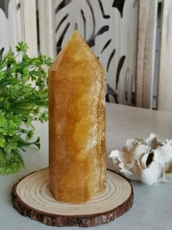 Torre tallada de fluorita dorada 1.1kg Alta calidad con numerosas puntas de cuarzo mica brillantes Regalos para parejas amigo Regalos para la familia