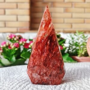 MEITU_20251205_150125128 Red Hematoid Quartz Fire Quartz Freeform High Quality AAA+ Energy Crystal Healing Home Decor Gifts for Couples Friend Family Gifts