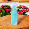 AAA+ High Quality Blue Aragonite Crystal Obelisk Towers - Natural Blue Hemimorphite Tower - Sky Blue Aragonite - Quartz Crystal Obelisk - Healing Home Decor Gift for Couples Gift for Friends Gift for Family