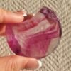 Half-moon shaped fluorite bowl Hand-carved crystal altar decoration Crystal violet fluorite flower cup Home decoration Gifts for couples Gifts for friends Gifts for family