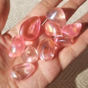 Screenshot_20251205_163751_com.lemon.lv_edit_17472083109312 Rose quartz aura tumbled - Healing stone, healing crystals, energy crystals, healing home decor, gift for couples, gift for friends, gift for family