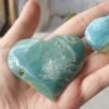 Caribbean Quartz Blue Heart Throat and Crown Chakra Gifts for couples and friends Gifts for family