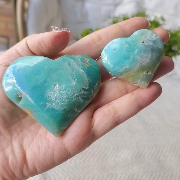 Caribbean Quartz Blue Heart Throat and Crown Chakra Gifts for couples and friends Gifts for family