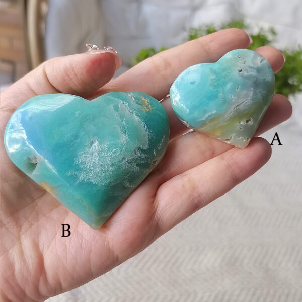 Caribbean Quartz Blue Heart Throat and Crown Chakra Gifts for couples and friends Gifts for family