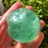 Esfera de fluorita verde Decoración del hogar Regalos para parejas amigo Regalos para la familia