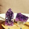 oznorCO Natural amethyst—Raw quartz crystal—Reiki healing stone