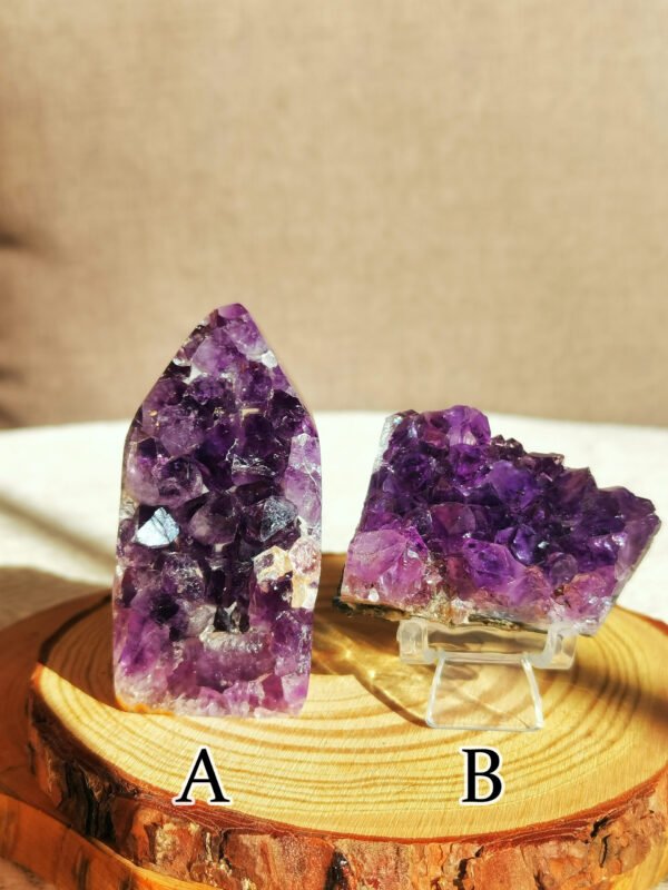 oznorCO Natural amethyst—Raw quartz crystal—Reiki healing stone