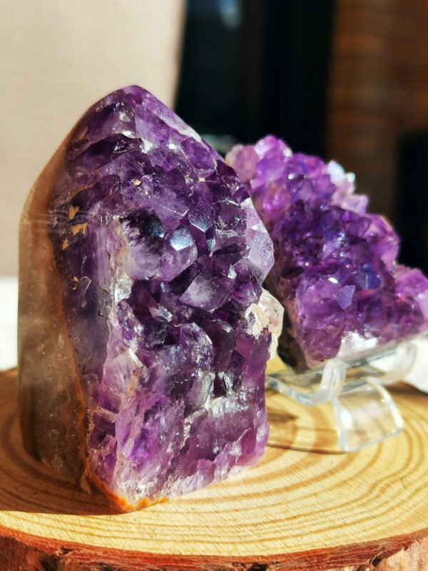 oznorCO Natural amethyst—Raw quartz crystal—Reiki healing stone