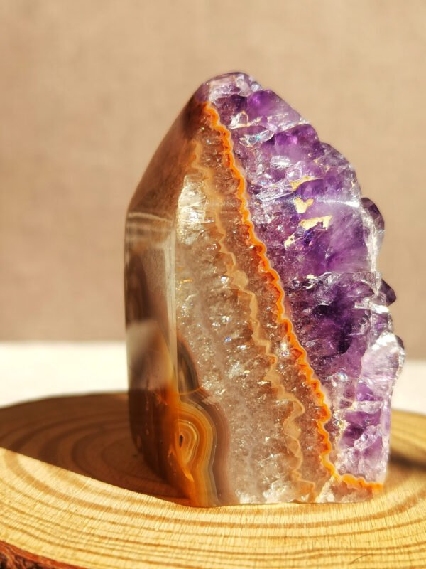 oznorCO Natural amethyst—Raw quartz crystal—Reiki healing stone