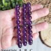 Premium AAA Uruguayan Amethyst Bracelet - Intense Deep Violet Color - Gifts for Couples and Friends