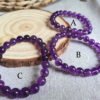 Premium AAA Uruguayan Amethyst Bracelet - Intense Deep Violet Color - Gifts for Couples and Friends